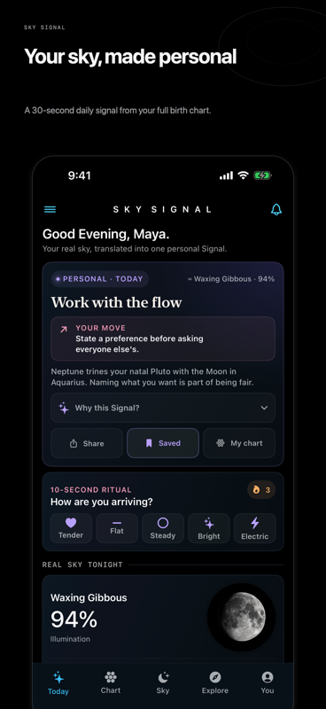 Sky Signal app screenshot